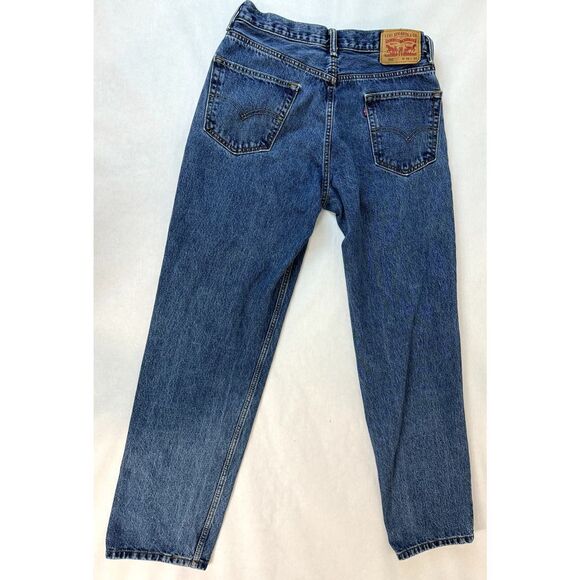 Levi's 550 Jeans 100% Cotton Relaxed Fit Slightly Tapered Leg - Men's 34 * 34